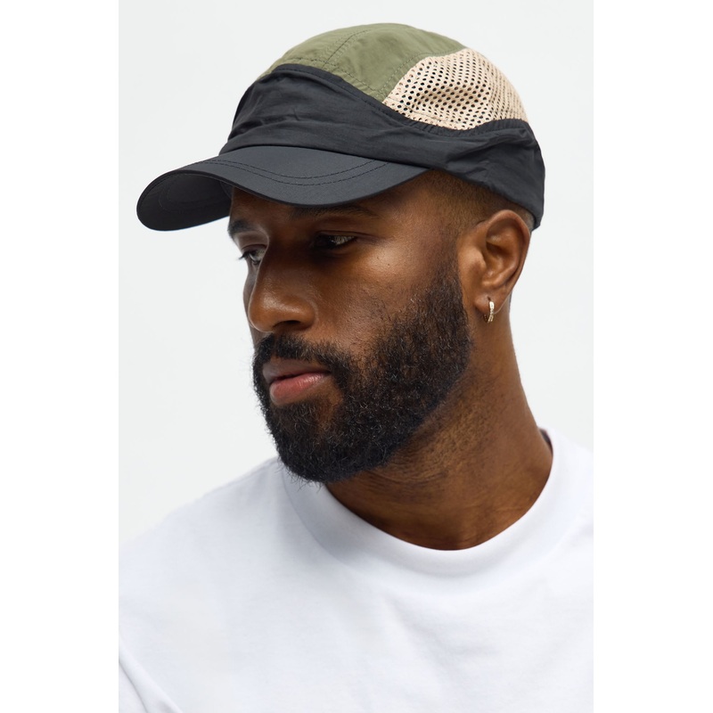 Short Brim 6 Panel Strapback Hat – Multi Color