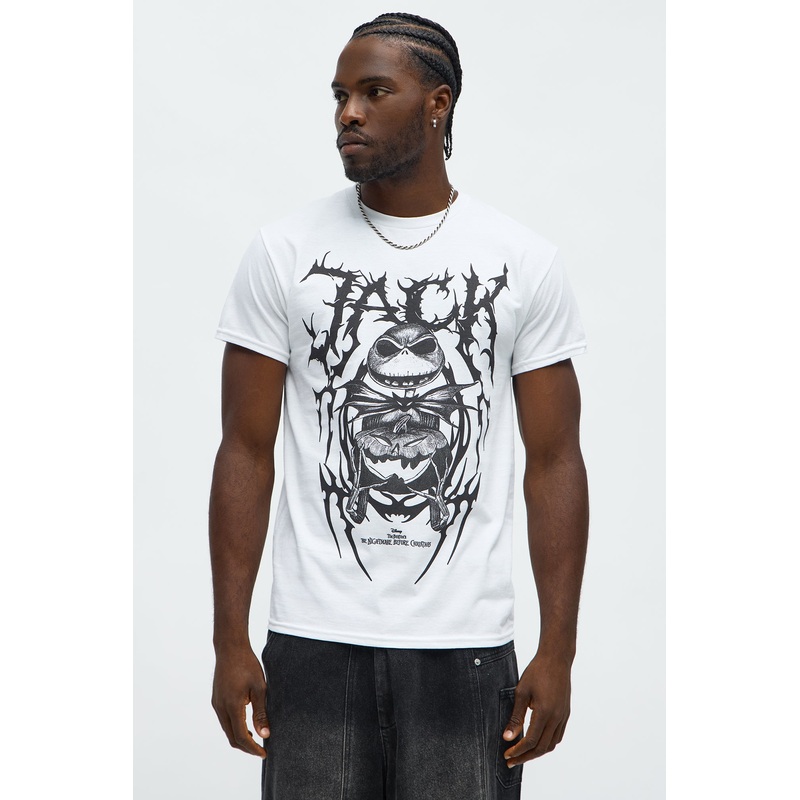 The Nightmare Before Christmas Jack Skellington Short Sleeve Tee – White