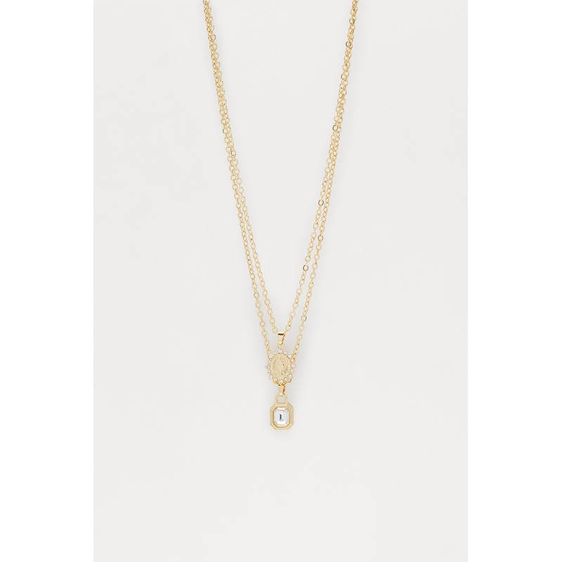 Guadalupe & Amulet Necklace Set – Gold