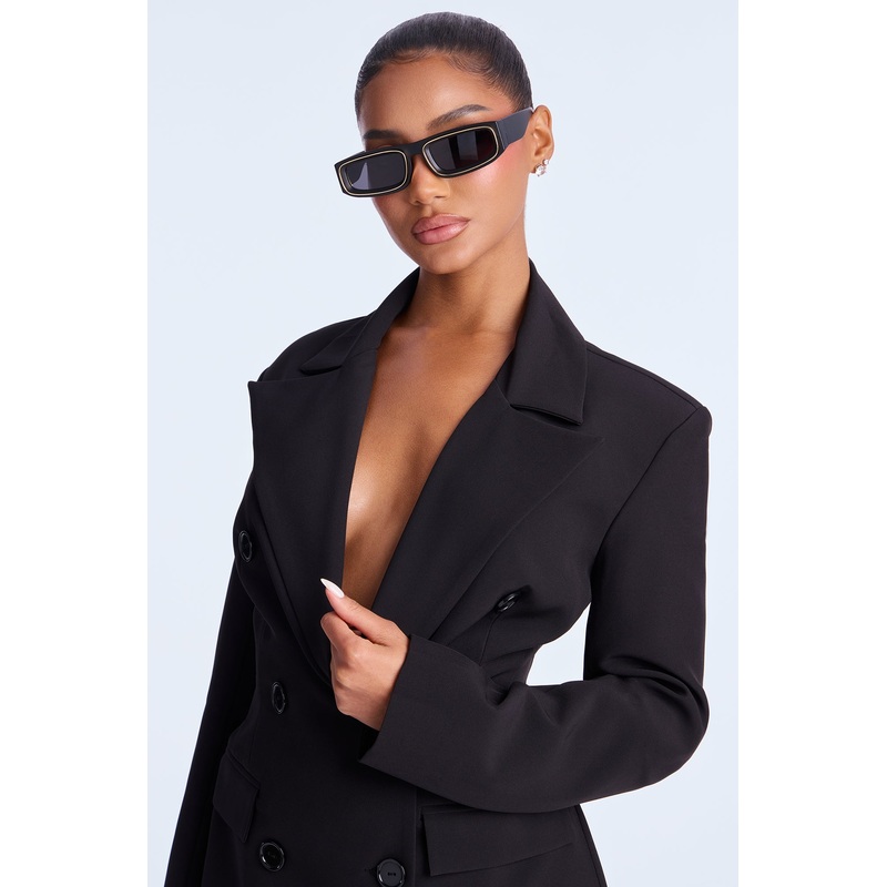 Zoom Edit Square Sunglasses – Black