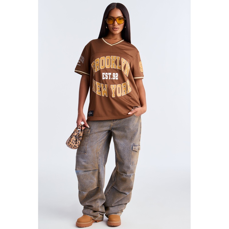 NYC 92 Touchdown Jersey – Brown
