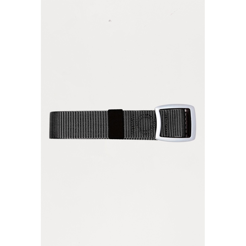 Adjustable Woven Buckle Belt – Black