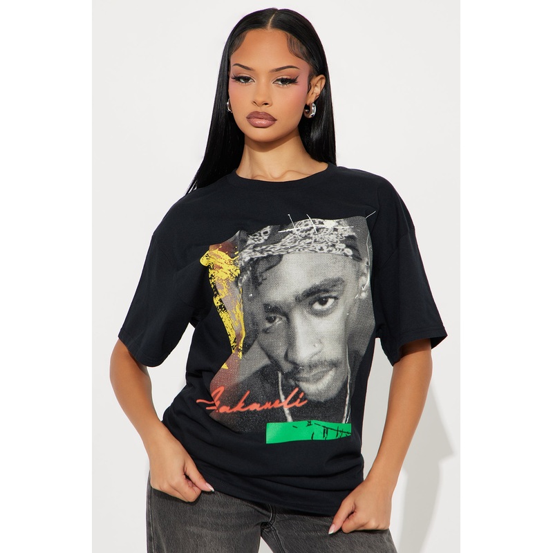 Tupac Retro Colors Tee – Black