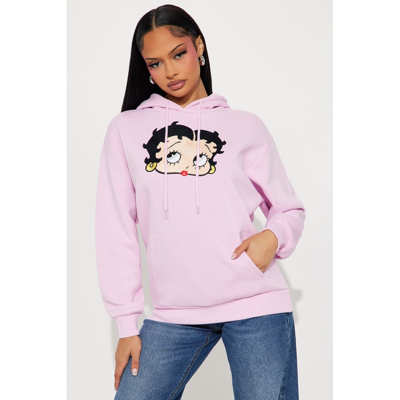 Betty Boop Drip Sweatshirt Hoodie – Pink