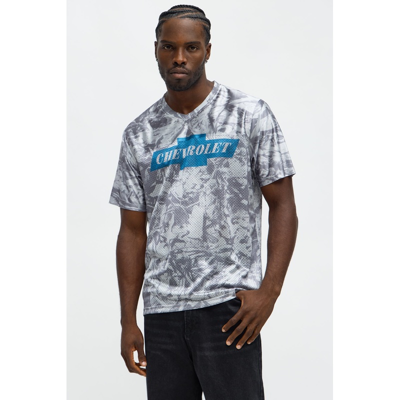 Chevy Woodland Print Mesh Jersey – Camouflage