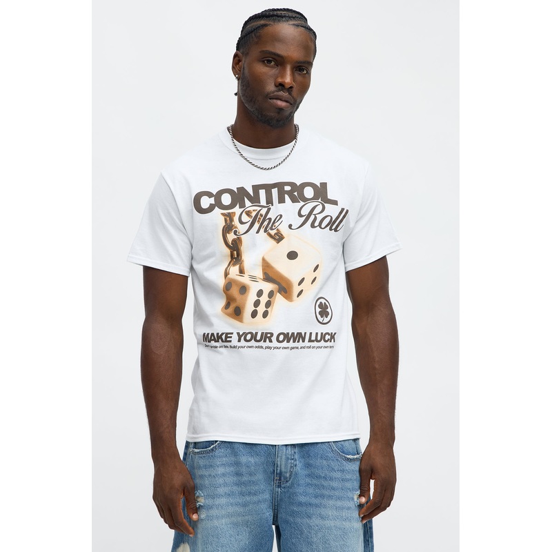 Control The Roll Short Sleeve Tee – White