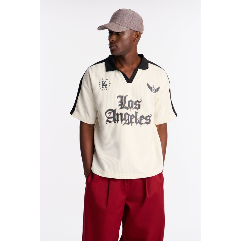 LA Staple 8 Polo Jersey – Cream
