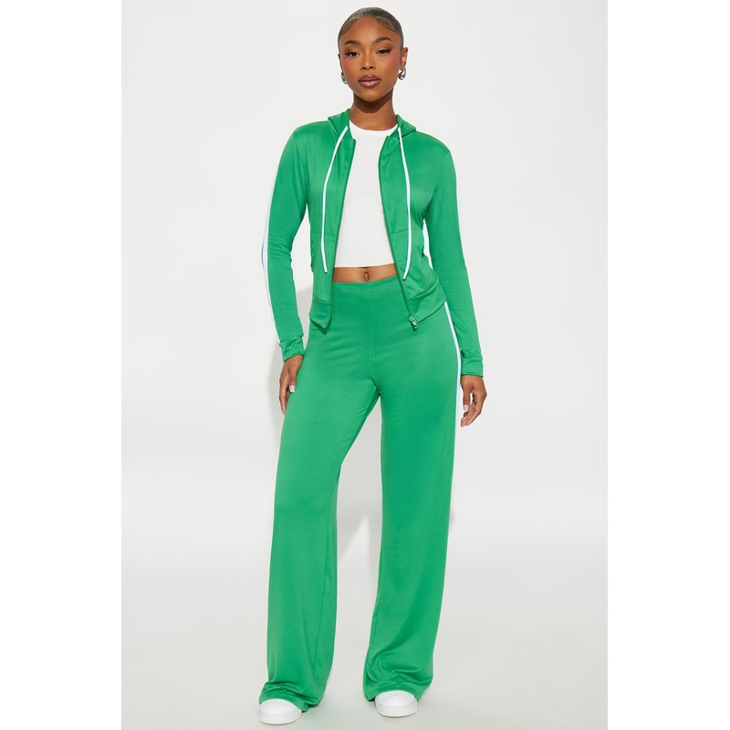 Tennis Courts Wide Leg Pant Set – Kelly Green