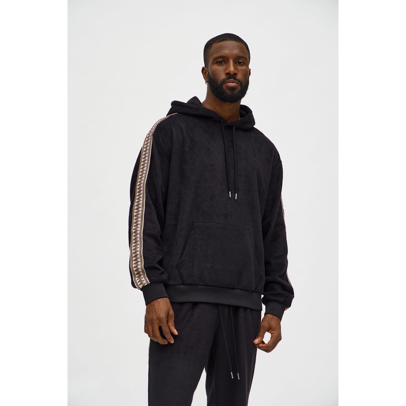 Wooley Taped Hoodie – Black