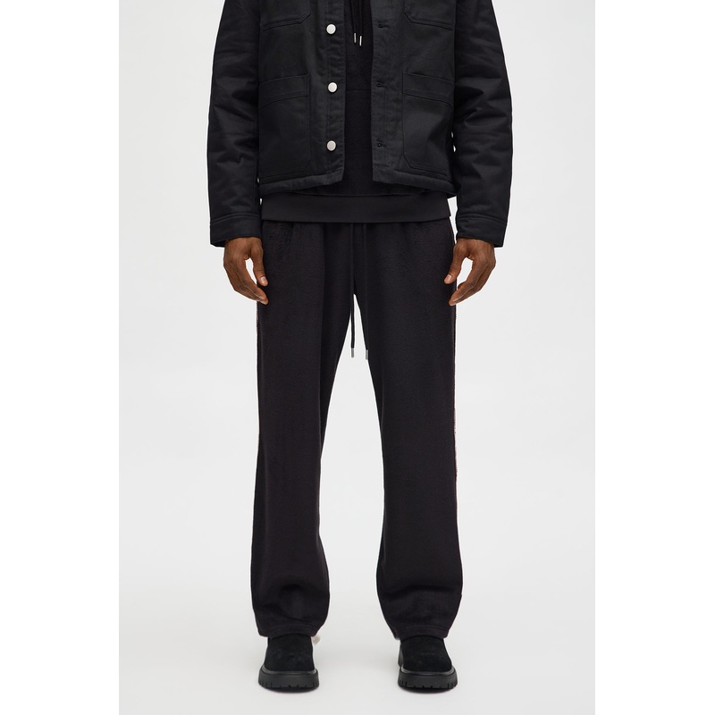 Wooley Taped Straight Sweatpants – Black