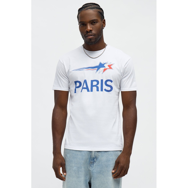 Bonjour Paris Short Sleeve Tee – White