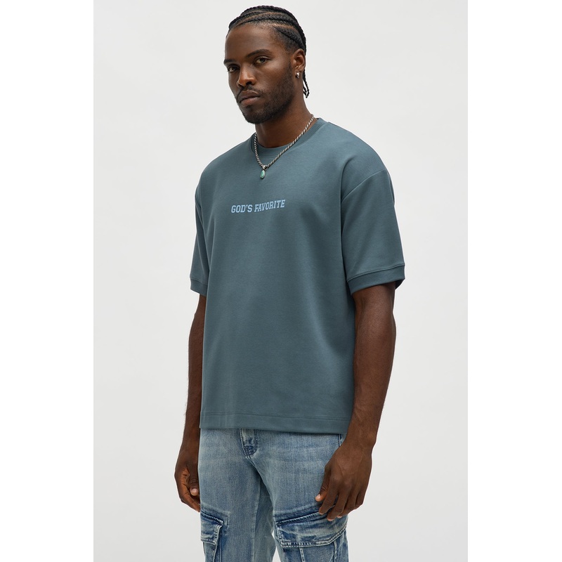 God’s Favorite Everyday Knit Tee – Navy