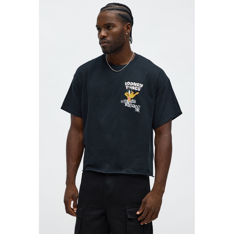 Looney Tunes Wabbit Season Short Sleeve Tee – Black