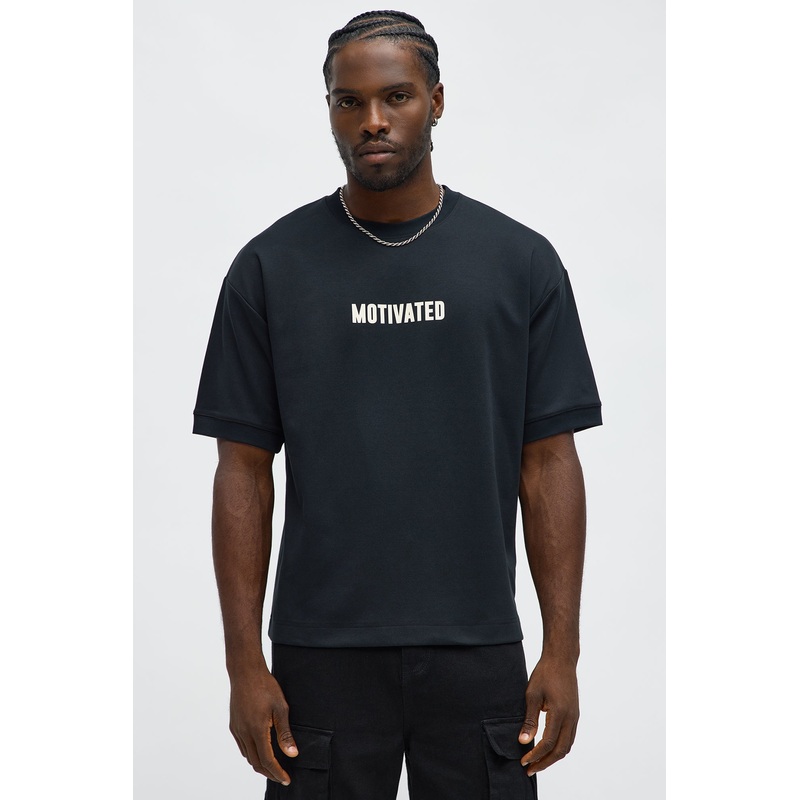Motivated Everyday Knit Tee – Black