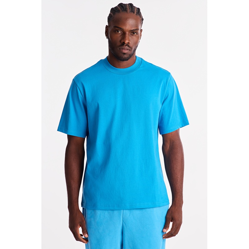 Oversized Heavyweight Tee 240GSM – Blue