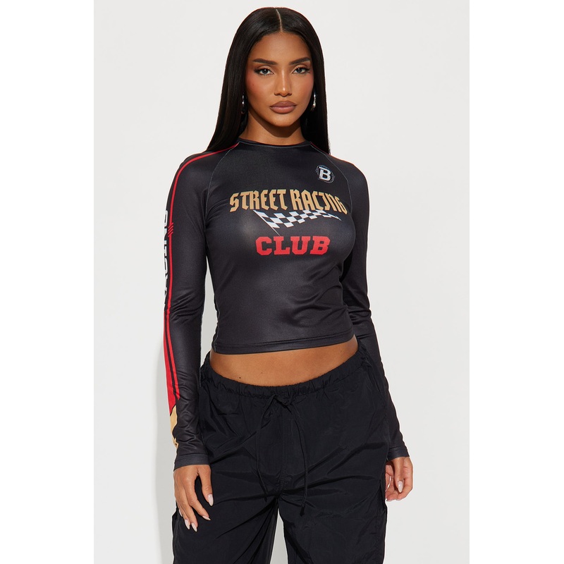 Street Racing Club 95 Tee – Black/Red