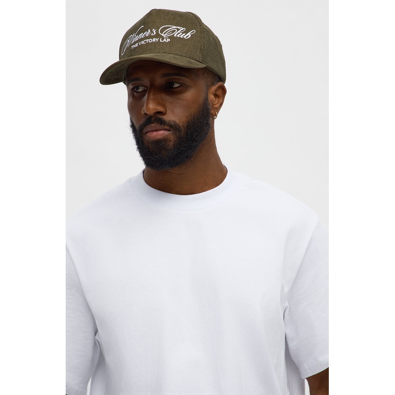 Winners Club Corduroy Structured Snapback Hat – Green
