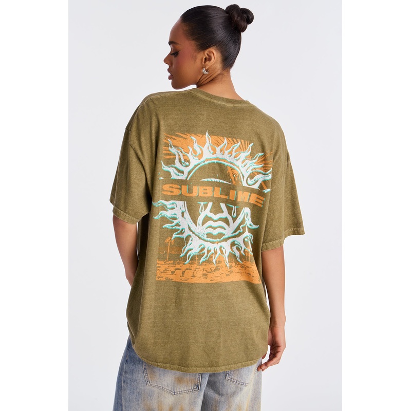 Sublime Oversize Short Sleeve Tee – Olive