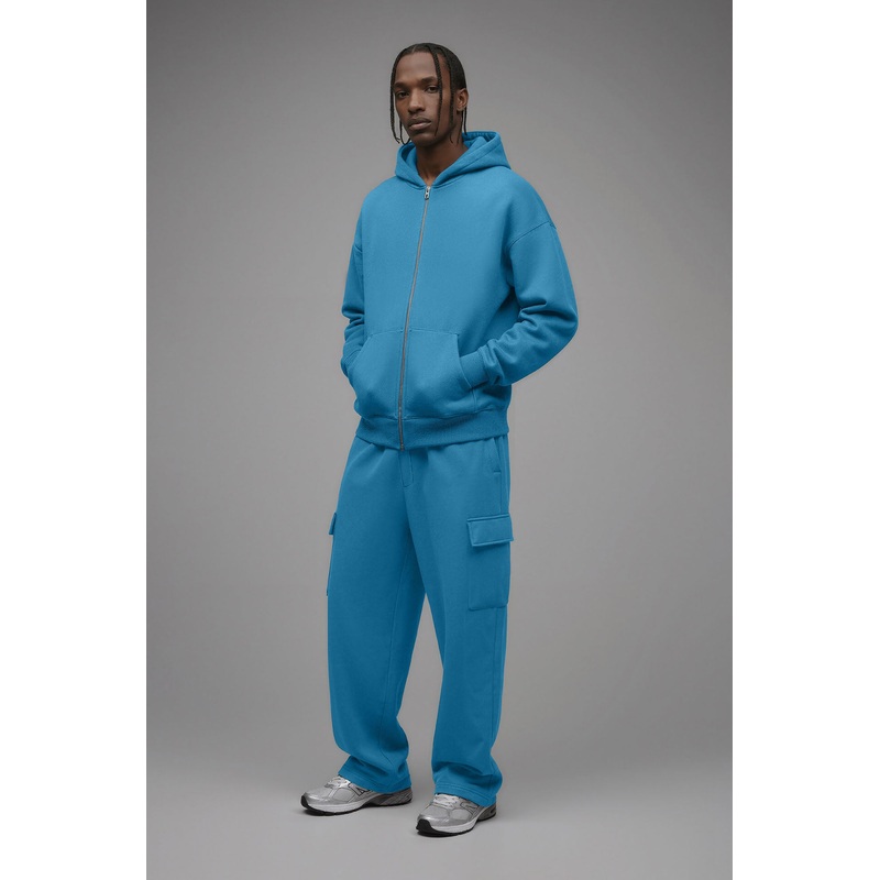 410 Baggy Cargo Sweatpants – Blue