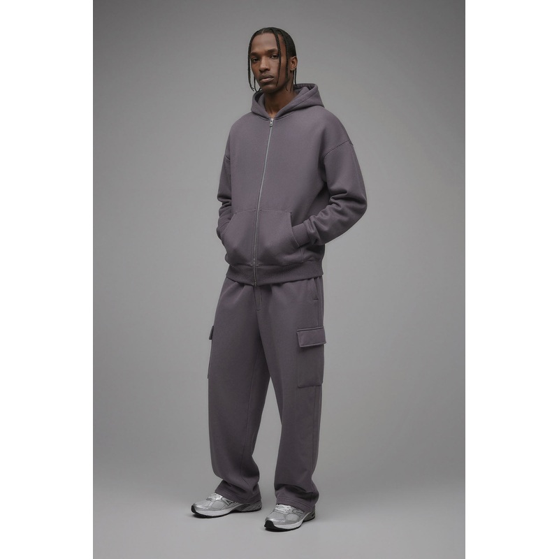 410 Baggy Cargo Sweatpants – Purple