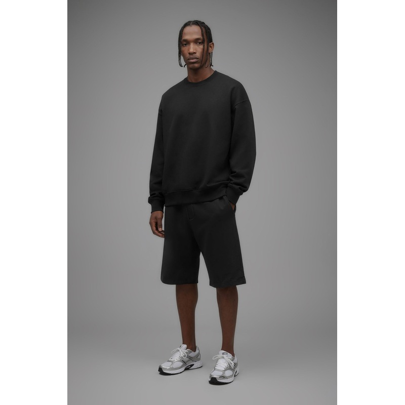 410 Oversized Crewneck – Black