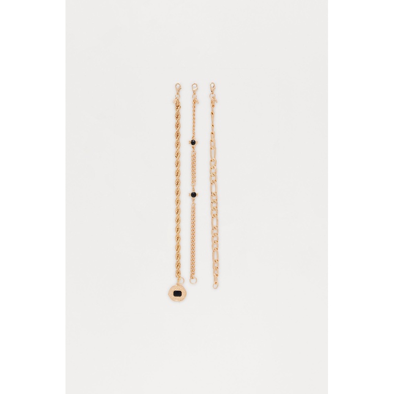 Feel A Way Bracelet Set – Gold