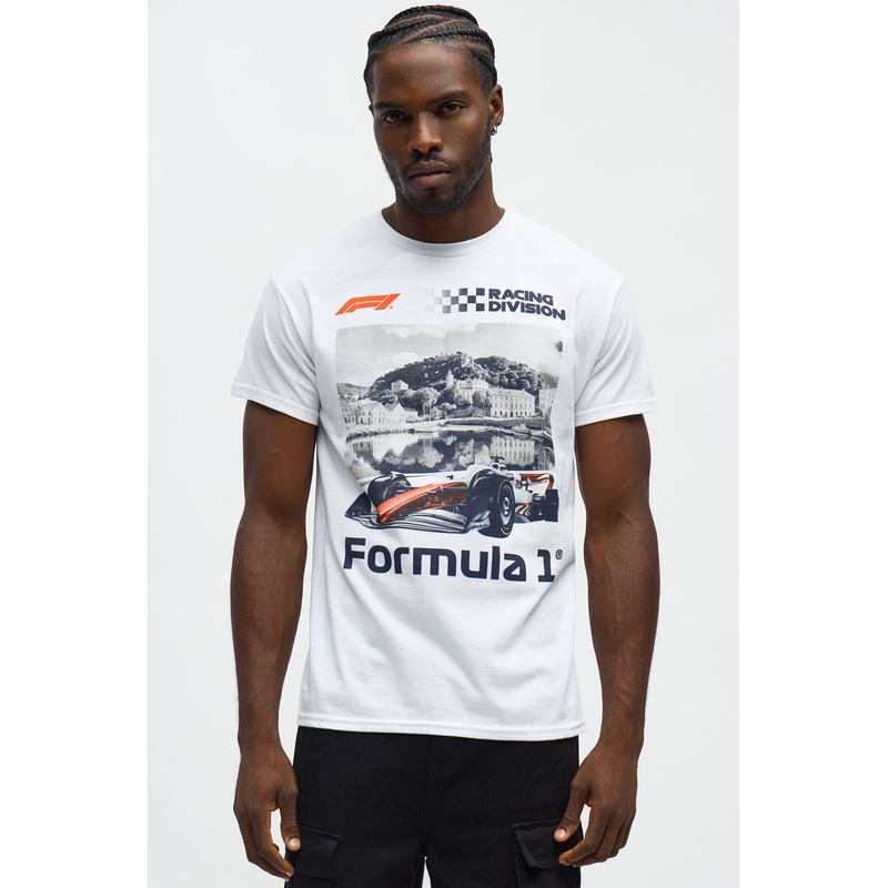 Formula 1 Race Division Short Sleeve Tee – White