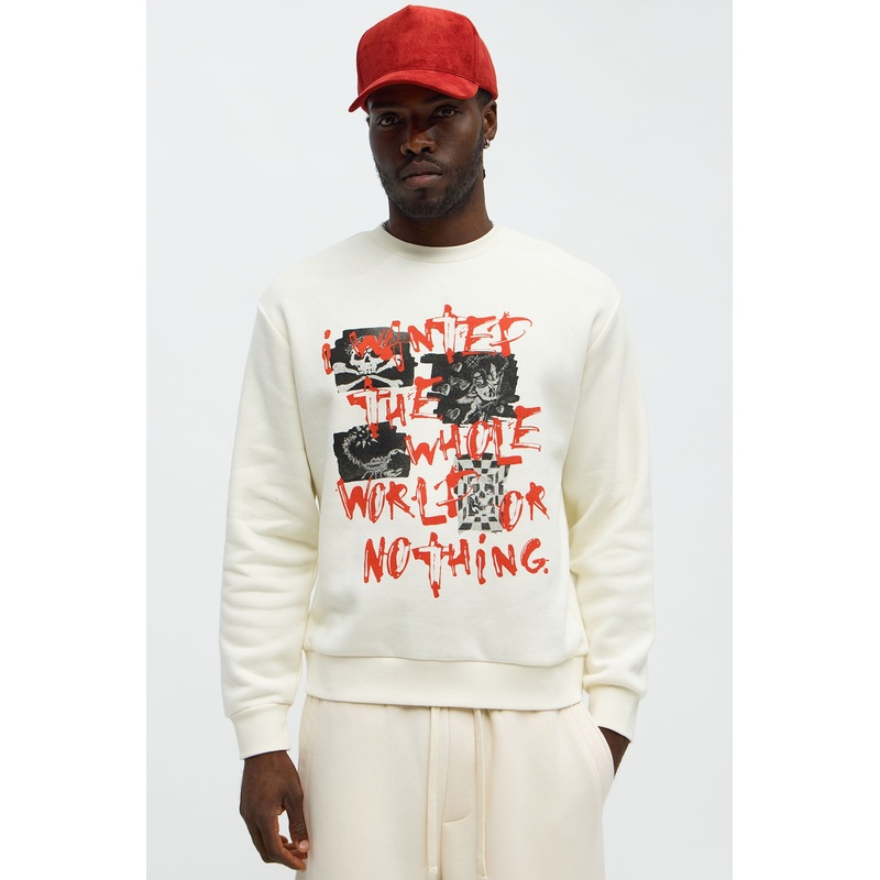 I Wanted The World Crewneck Sweatshirt – Cream