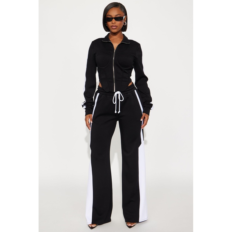 Victory Lap Scuba Pant Set – Black