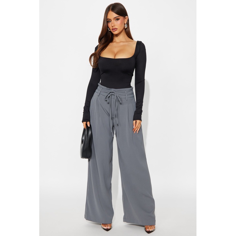 Always Ambitious Belted Trouser Pant 32 – Grey