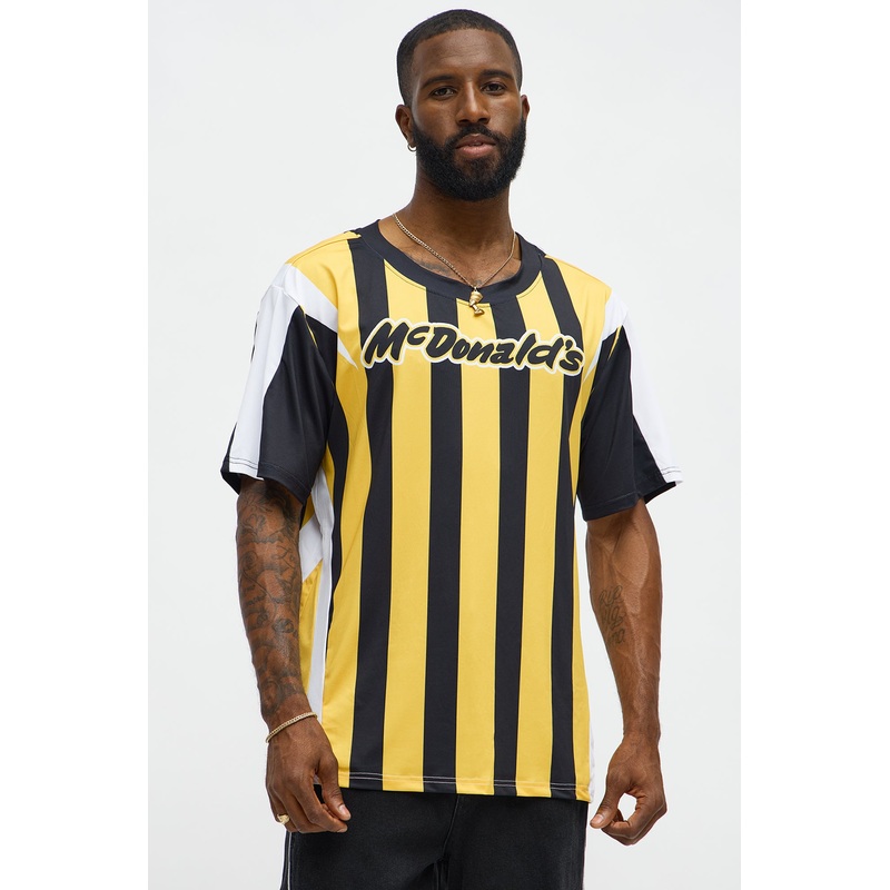 McDonalds Relaxed Burglar Jersey Tee – Black/Gold
