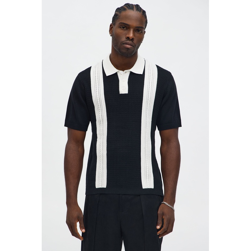 The Abundance Polo – Black/White