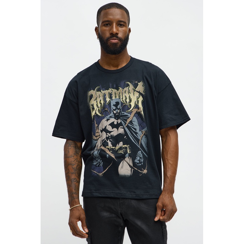 Batman Vengeance Oversized Short Sleeve Tee – Black