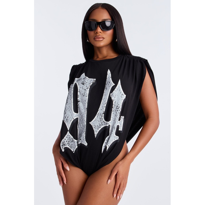 Distressed Legacy 94 Bodysuit – Black
