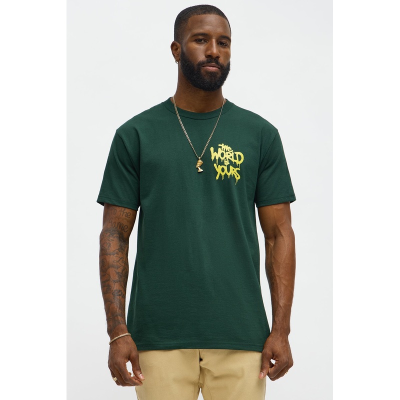 The World Is Yours Bear Short Sleeve Tee – Green