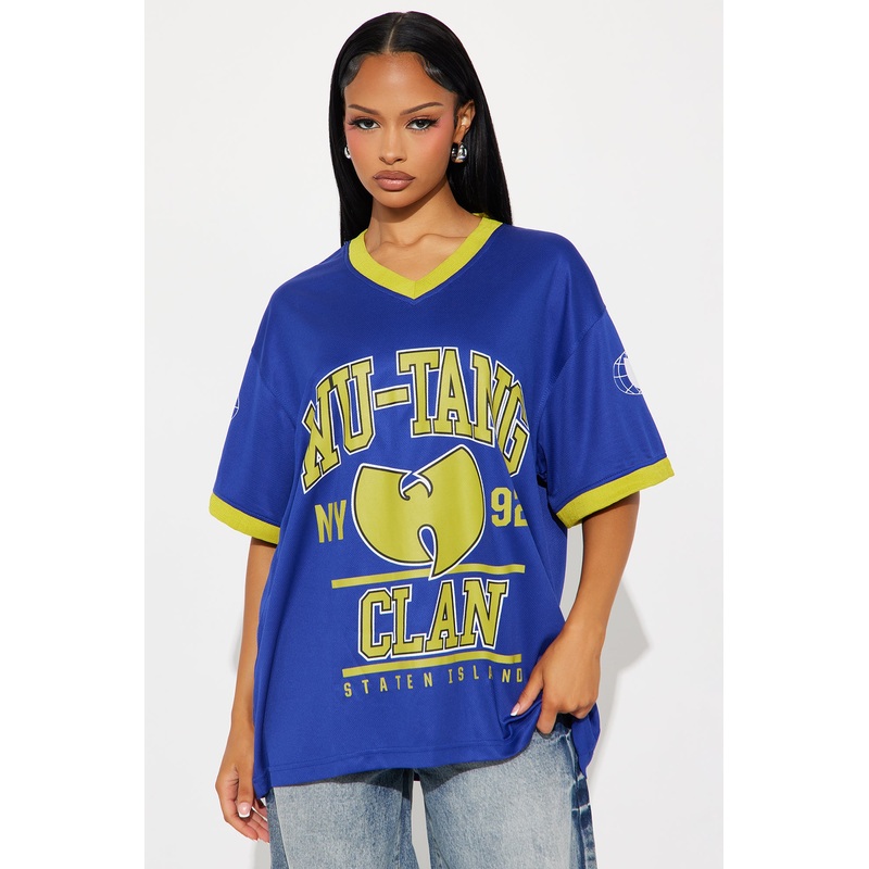 Wutang Clan C.R.E.A.M Jersey Tee – Navy