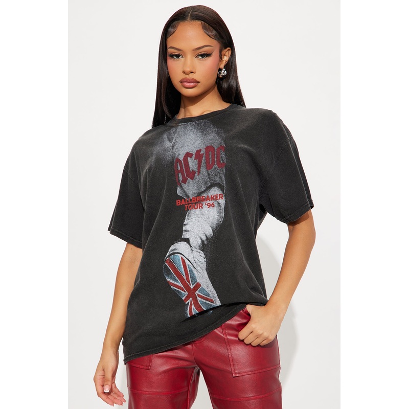 ACDC Running Away Washed Tee – Black Wash
