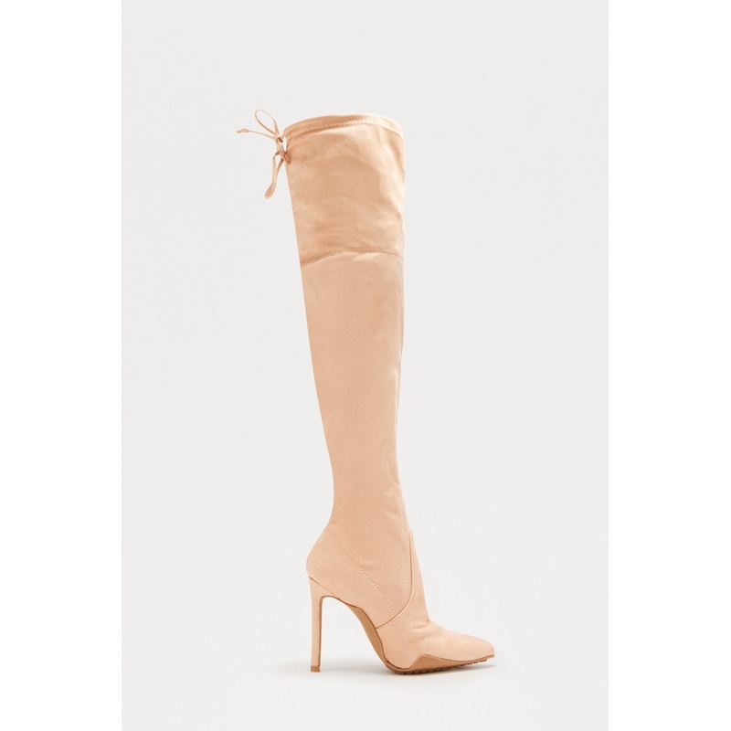 Cheyanne Over The Knee Boots – Taupe
