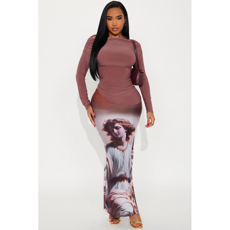 Angel Energy Mesh Maxi Skirt – Multi Color