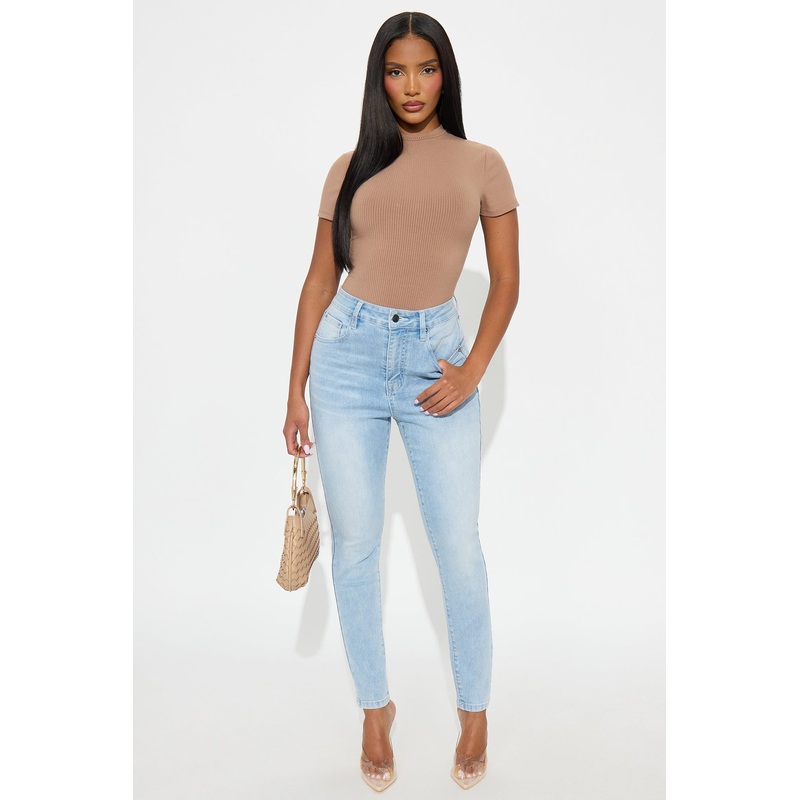 So Good Stretch High Waist Skinny – Light Wash