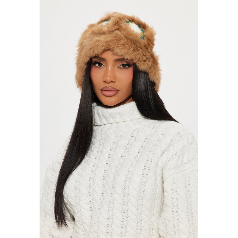 Alpine Vibes Beanie – Brown/combo