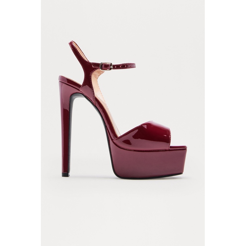 Vegas 6 Stiletto Heels – Burgundy