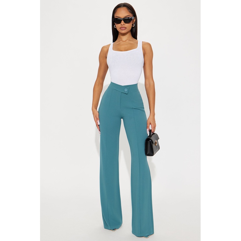 Call It Even Wide Leg Dress Pants – Jade