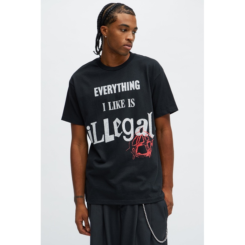 Illegal Lifestyle Short Sleeve Tee – Charcoal