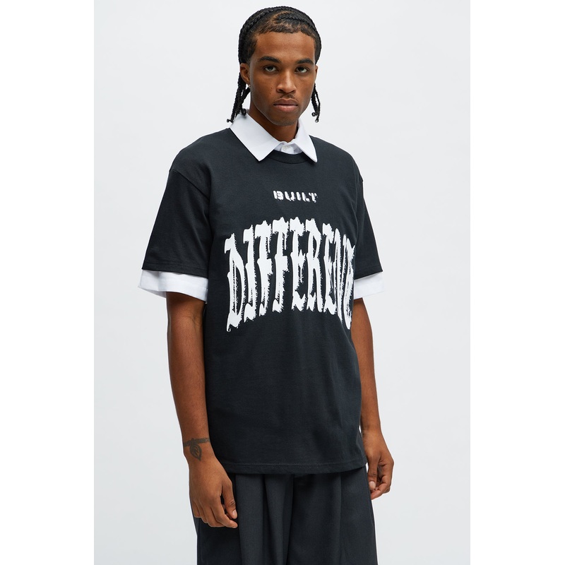 We Built Different Short Sleeve Tee – Black