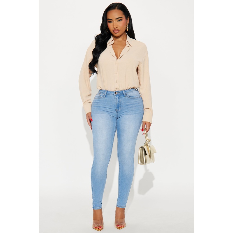 She’s Fire Stretch Skinny Jeans – Light Wash