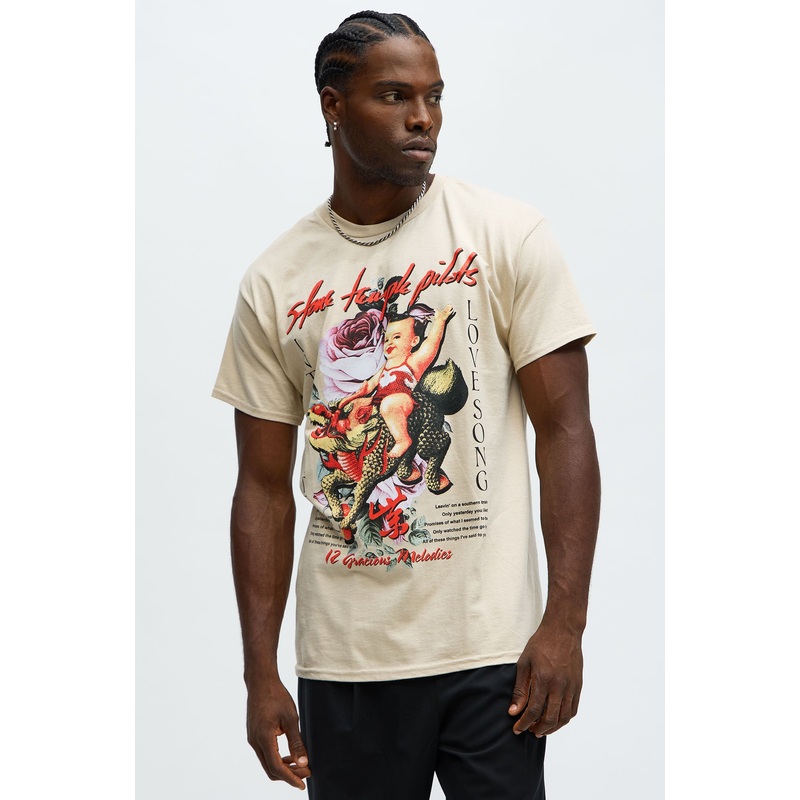 Stone Temple Pilots Love Song Short Sleeve Tee – Sand