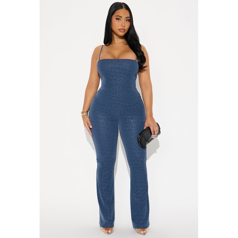 Wild Thoughts Coated Pant Set – Indigo