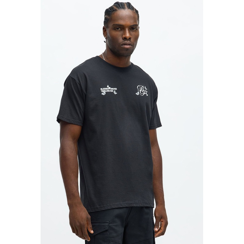 Blessed Forever SZN Short Sleeve Tee – Black