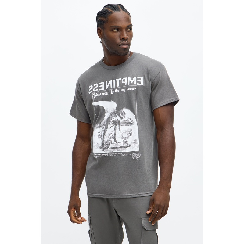 Everything Is Temporary Short Sleeve Tee – Charcoal